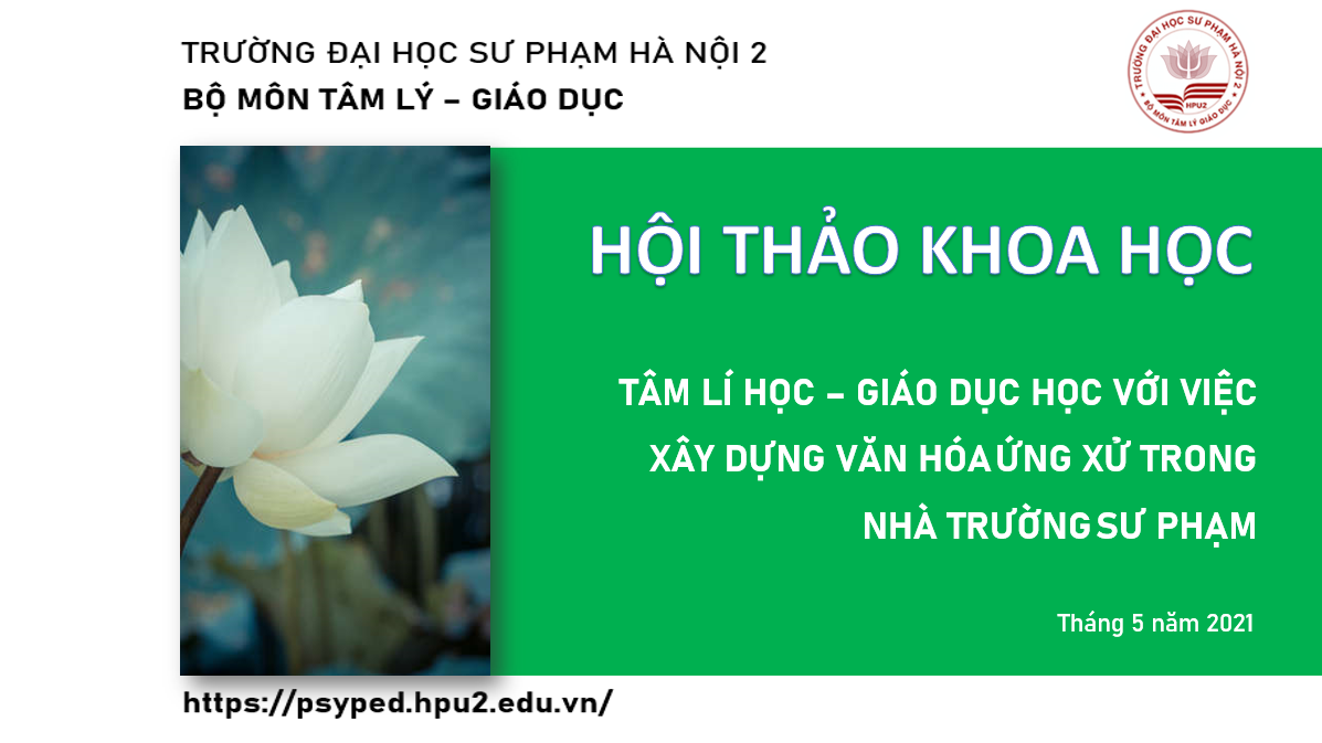 Hội thảo khoa học Bộ môn Tâm lý - Giáo dục: 